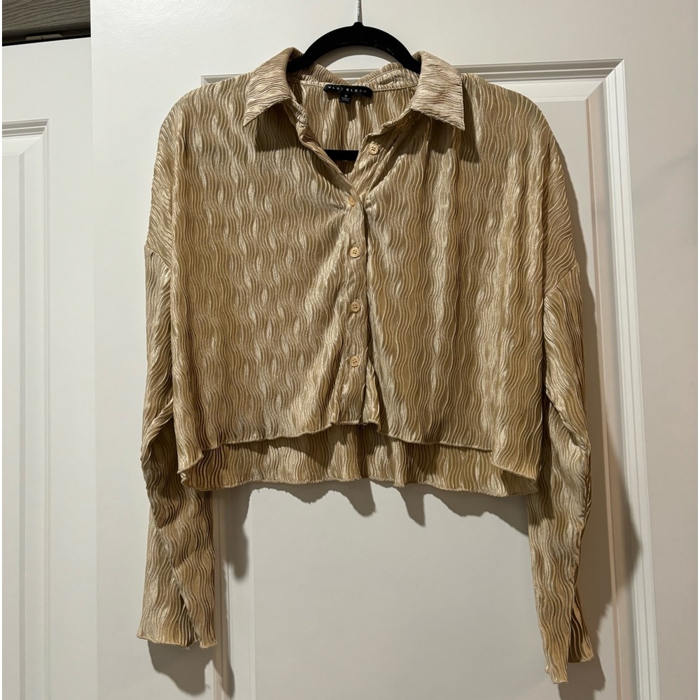 Cropped Button Up Shirt